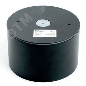Светильник потолочный 25W, 230V, GX70, черный, HL373 | 48733 | FERON - фото 6