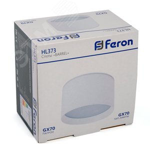 Светильник потолочный 25W, 230V, GX70, белый, HL373 | 48734 | FERON - фото 9