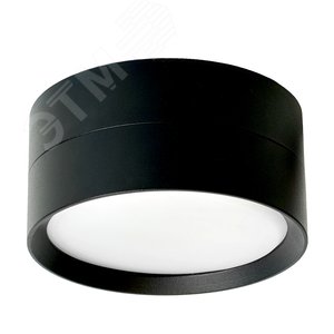 Светильник потолочный 12W, 230V, GX53, черный, HL357 | 48739 | FERON - Feron
