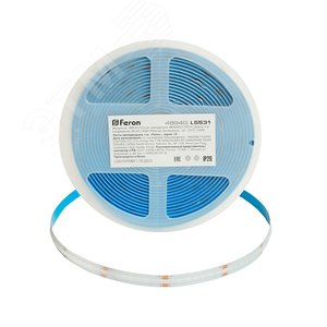 Лента светодиодная 480SMD(2110)/ 14Вт/м 24V 5000*8*1.8мм RGB, IP20, LS531 FERON | 48946 | FERON - фото 2