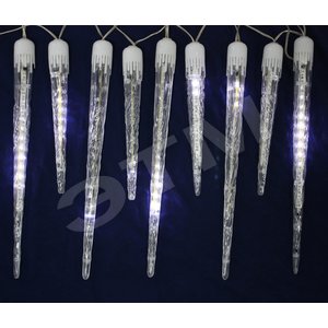 Гирлянда Сосульки 125LED 2.7x5м IP20 белая (DJ-750) - Feron