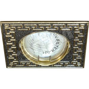 Светильник ИВО-35w 12в,G4,квадр.зол/тит.Feron (DL1008S зол/тит.) - Feron