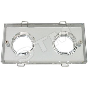 Светильник ИВО-2х50w 12в,G5.3,с/с декор.прозр.Feron (DL4169) - Feron